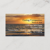 Carte De Visite Accueil Senior Companion (Dos)