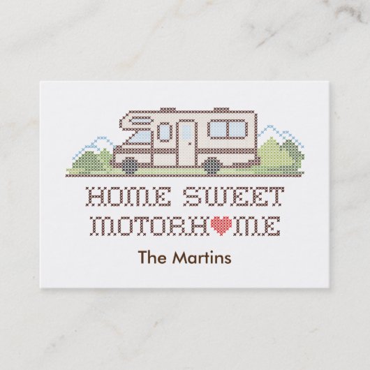 Carte de visite Accueil Sweet Motor Home (Devant)