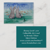 Carte De Visite Aceo de Lovin de lapin (Devant / Derrière)