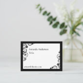 Carte De Visite ACEO Template Elegant Professional Artist ATC Info (Debout devant)