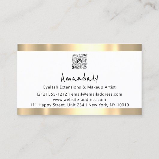 Carte De Visite Acheter CODE QR Logo Feu d'été (Dos)