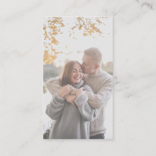 Carte De Visite Acheter l'épouse une prise QR Code Blush (Dos)