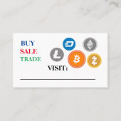 Carte De Visite acheter vente et commerce crypto (Devant)
