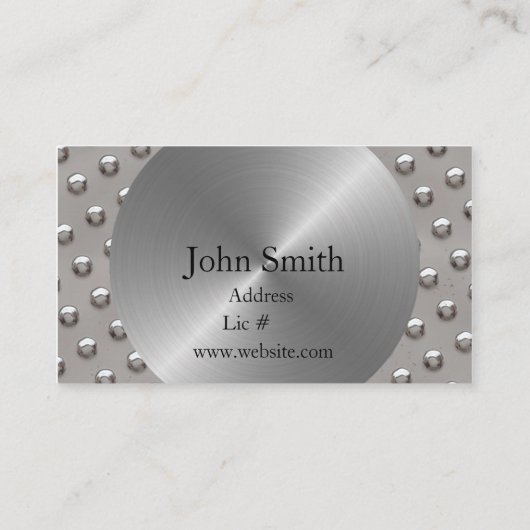 Carte De Visite Acier (Dos)