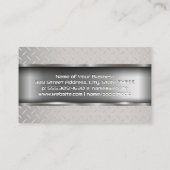 Carte De Visite Acier Ajustement métallique | Industriel (Dos)