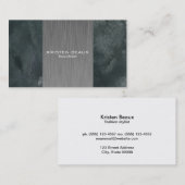 Carte De Visite Acier artistique Accent 3 (Devant / Derrière)