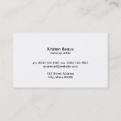 Carte De Visite Acier artistique Accent 5 (Dos)