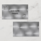 Carte De Visite Acier balayé (Devant / Derrière)