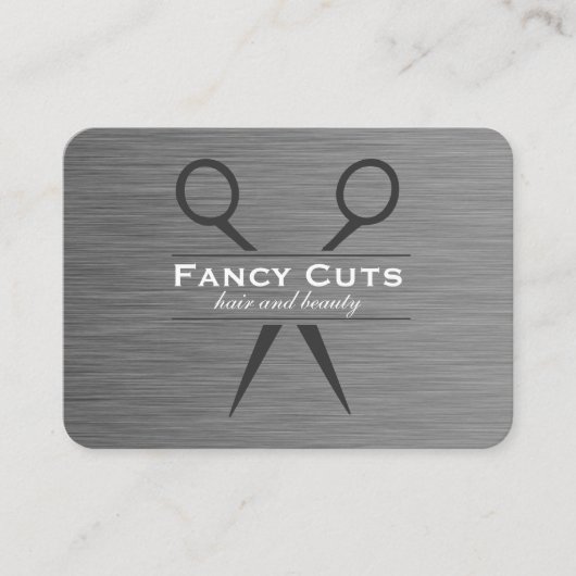 Carte De Visite Acier Boutique | Luxe moderne (Devant)