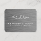 Carte De Visite Acier Boutique | Luxe moderne (Dos)