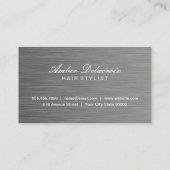 Carte De Visite Acier Boutique | Luxe moderne (Dos)