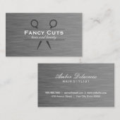 Carte De Visite Acier Boutique | Luxe moderne (Devant / Derrière)