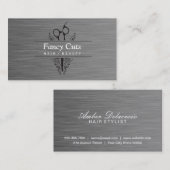 Carte De Visite Acier Boutique | Luxe moderne (Devant / Derrière)