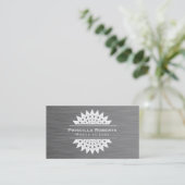 Carte De Visite Acier Boutique | Moderne Luxe 2 (Debout devant)