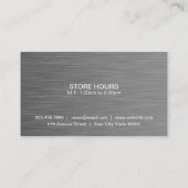 Carte De Visite Acier Boutique | Moderne Luxe 2 (Dos)