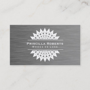 Carte De Visite Acier Boutique Moderne Luxe 2