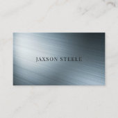 Carte De Visite Acier brossé moderne (Devant)
