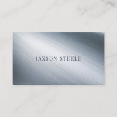 Carte De Visite Acier brossé professionnel (Devant)