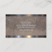 Carte De Visite Acier diamant | Arrière - plan texture (Dos)