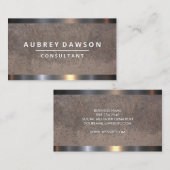 Carte De Visite Acier diamant | Arrière - plan texture (Devant / Derrière)