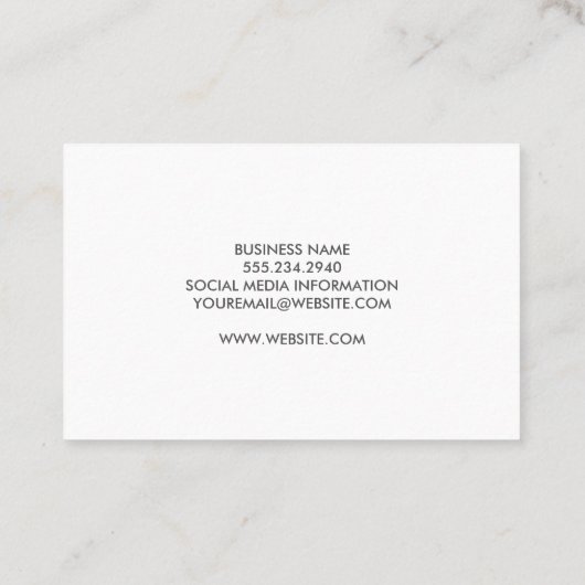 Carte De Visite Acier Diamant Plaqué Skyscraper (Dos)