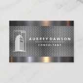 Carte De Visite Acier Diamant Plaqué Skyscraper (Devant)