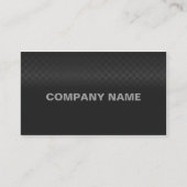 Carte De Visite Acier du carbone fin moderne et minimal (Devant)