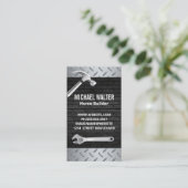 Carte De Visite Acier et brique | Outils Builder (Debout devant)
