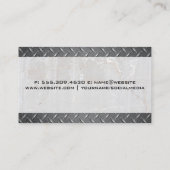Carte De Visite Acier et pierre | Réparateur de construction de me (Dos)