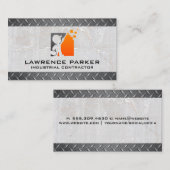 Carte De Visite Acier et pierre | Réparateur de construction de me (Devant / Derrière)