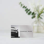 Carte De Visite Acier gris élégant Automotive Professionnel (Debout devant)