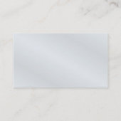 Carte De Visite Acier gris et Royal bleu Simple et élégant (Dos)