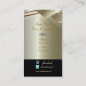 Carte De Visite Acier inox argent Faux (Dos)