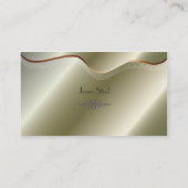 Carte De Visite Acier inox argent Faux (Dos)