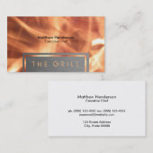 Carte De Visite Acier inoxydable (Devant / Derrière)