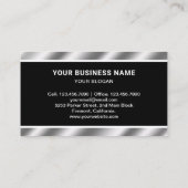 Carte De Visite Acier Métal OEuvres Soudure Soudeur (Dos)