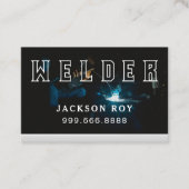 Carte De Visite Acier Métal OEuvres Soudure Soudeur (Devant)