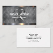 Carte De Visite Acier Métal Triage | Marteaux (Devant / Derrière)