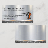 Carte De Visite Acier | Metallique | Logo d'exploration (Devant / Derrière)