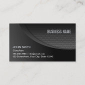 Carte De Visite Acier noir professionnel (Devant)