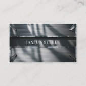 Carte De Visite Acier ombragé professionnel industriel (Devant)