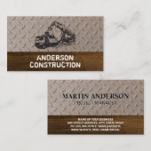 Carte De Visite Acier pour camion de vidange et excavateur (Devant / Derrière)