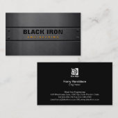 Carte De Visite Acier Tôles métalliques TextureCarte de visite d'i (Devant / Derrière)