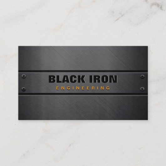Carte De Visite Acier Tôles métalliques TextureCarte de visite d'i (Devant)
