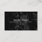 Carte de visite acoustique de mandoline vintage (Dos)