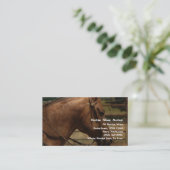 Carte De Visite Acres de chaussure de cheval occidentales (Debout devant)