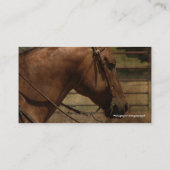 Carte De Visite Acres de chaussure de cheval occidentales (Dos)