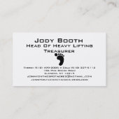 Carte De Visite Acres de Jonny sur place (Dos)