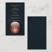 Carte de visite acrylique de verticale de bijou de (Devant / Derrière)