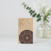 Carte de visite acrylique de verticale de mandala (Debout devant)